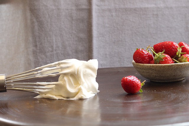 Whisk and Cream with Strawberries