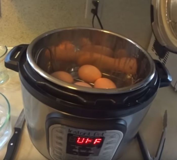 cooked eggs in the instant pot