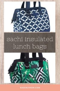 Sachi Insulated Style 34 Lunch Bags - Moroccan Navy and Palm Springs 