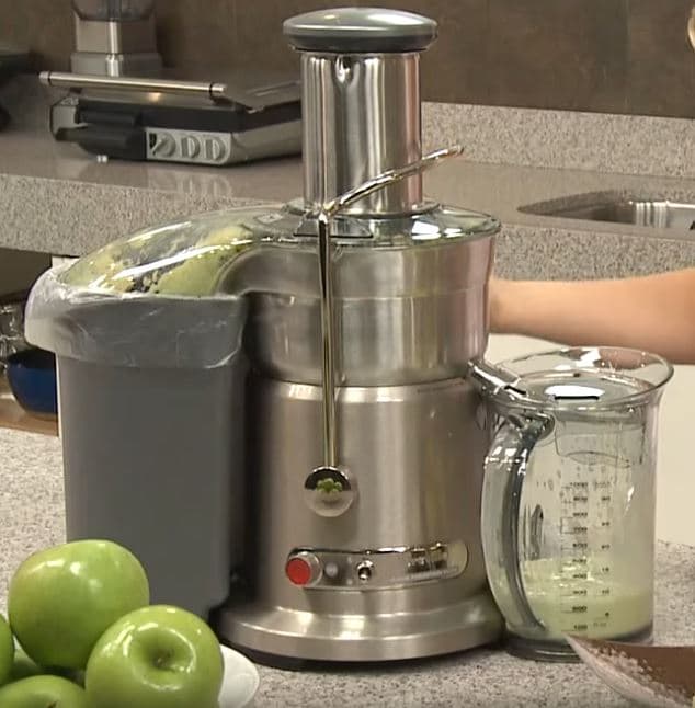 juicing apples with breville 800jexl juice fountain elite 1000-watt juice extractor