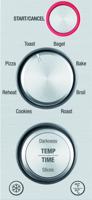 breville bov650xl dials and buttons