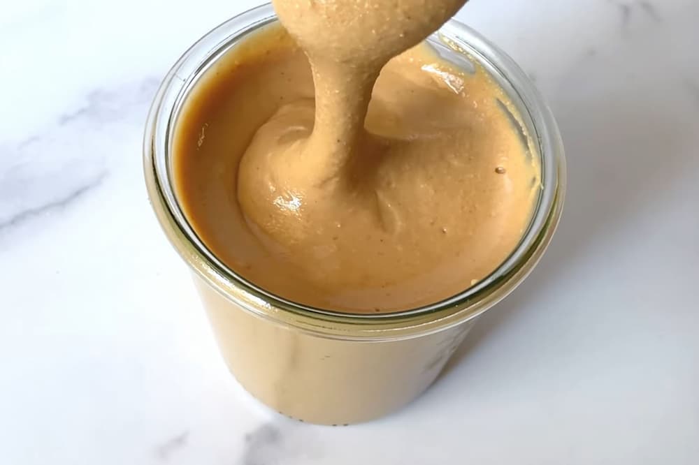 home made peanut butter in a jr, made without a food processor